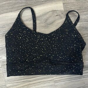 Black and Gold Speckled Women's Bralette